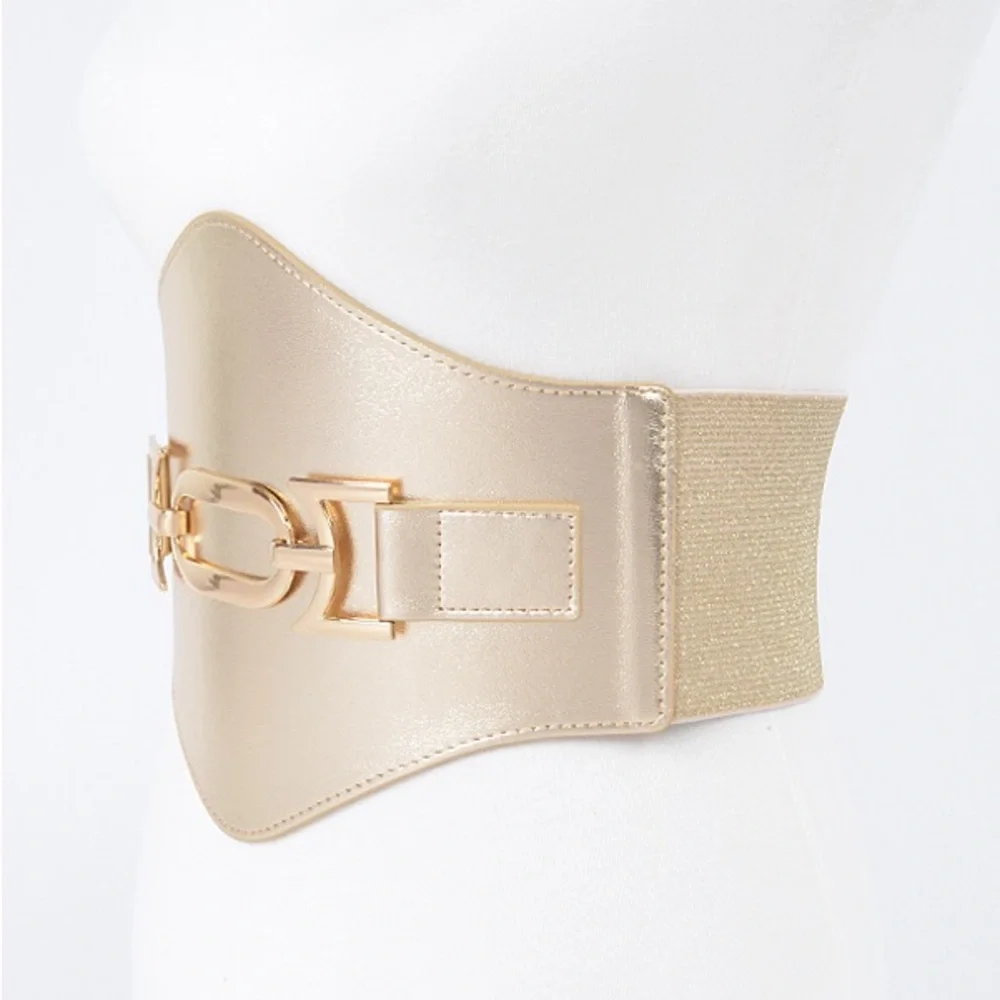 Oversized Vegan Leather Corset Statement Belt